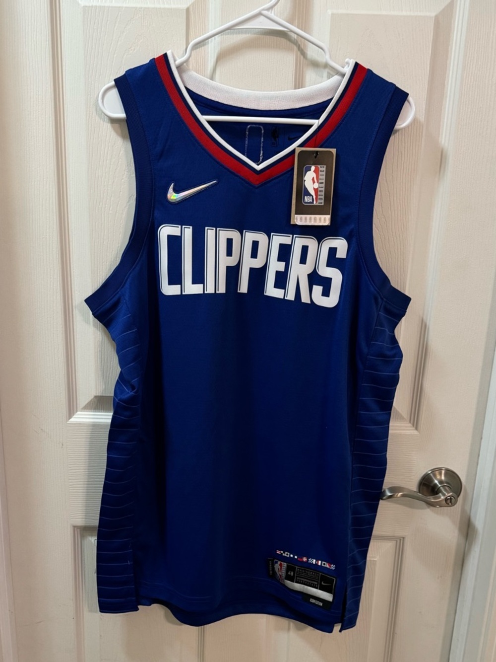 Los Angeles Clippers Jersey Mens Large Blue NBA Basketball Nike Swingman Icon